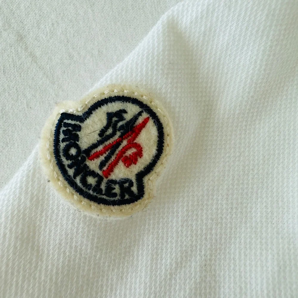MONCLER White Long Sleeve Empire Waist Top Blouse Shirt Toddler Girl Preppy - Picture 4 of 9